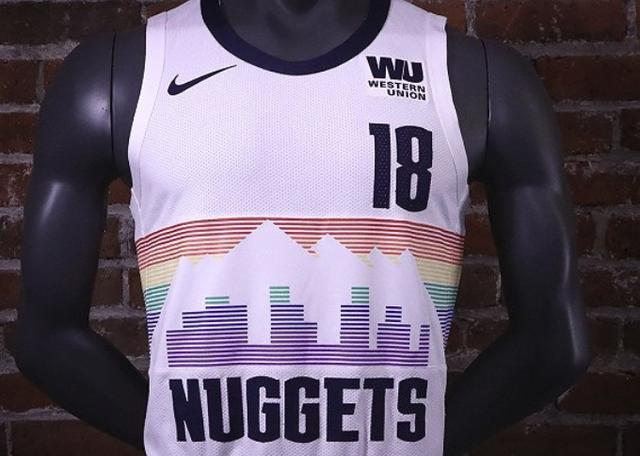 nba掘金篮球衣服 掘金的城市版球衣是他们至今最好看的(1)