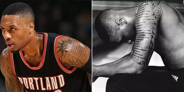 nba球星纹身泰森 12个NBA球星最酷纹身(6)