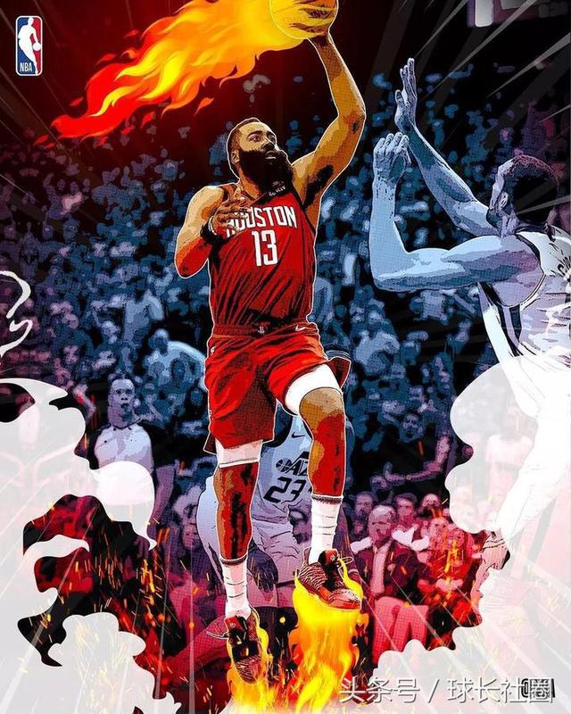 手绘nba季后赛海报 NBA季后赛官方特效海报精彩来袭(4)