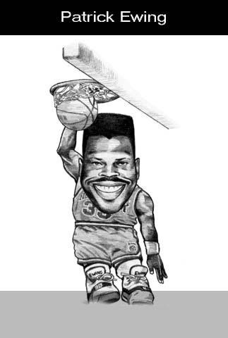 nba球星序号素描画 NBA球星的素描画(12)