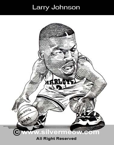 nba球星序号素描画 NBA球星的素描画(14)