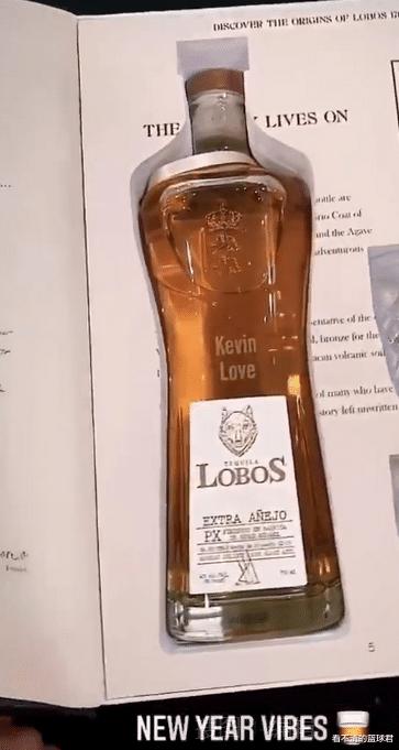 乐福晒詹姆斯送的新年礼物，一瓶售价3.5万元的龙舌兰酒！(2)