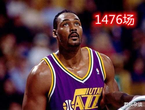 NBA常规赛总出场数超1600有多难，历史仅一人堪称铁人之王，乔詹科无缘(6)