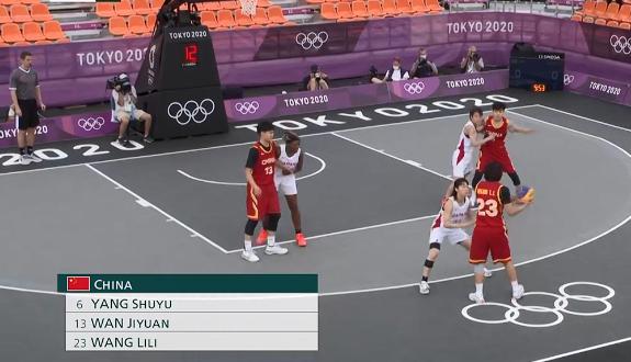 3连胜！奥运会中国三人女篮险胜日本，升第3冲击奖牌，姚明观战(2)