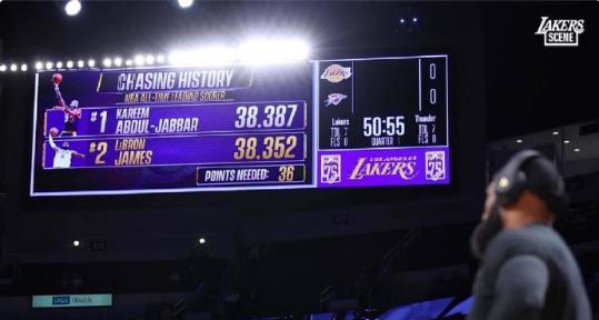 来了！38388！新的NBA历史得分纪录！老詹：我就是历史最佳(1)