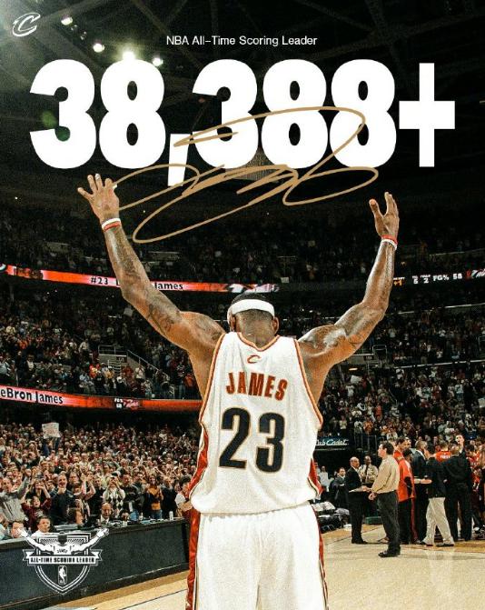 来了！38388！新的NBA历史得分纪录！老詹：我就是历史最佳(18)