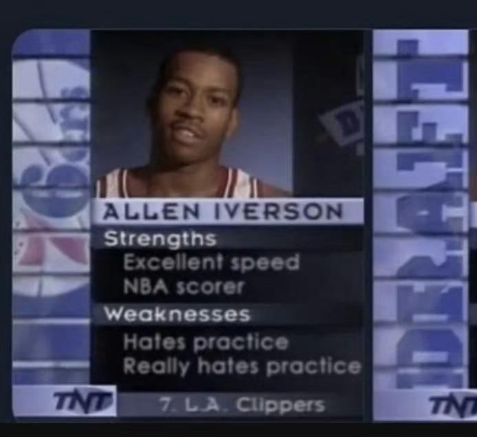 NBA的球探确实都是神人！看看当年艾弗森的选秀报告！优点：速度很牛，得分很强弱点(1)