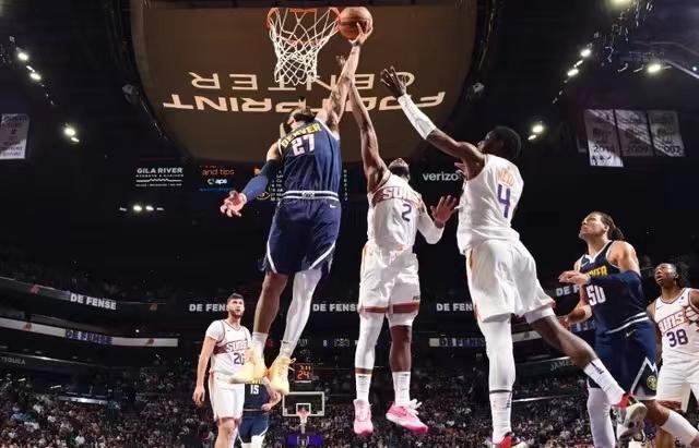 NBA季前赛丹佛掘金队在客场挑战菲尼克斯太阳三巨头缺席(5)