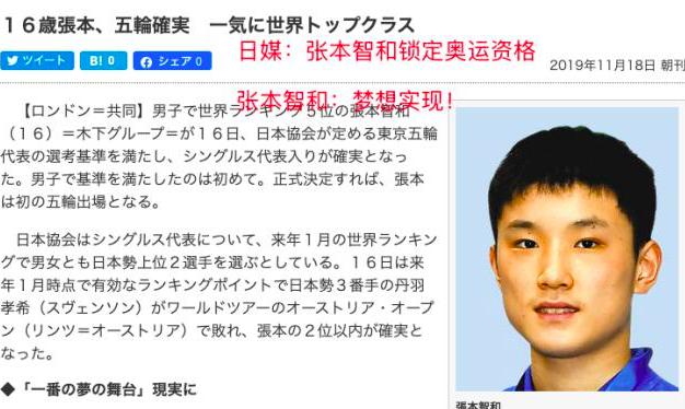 华裔张本智和或成奥运延期受害者，本该破28年纪录加冕日本第1人(3)
