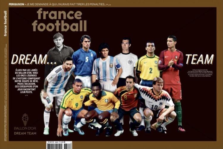 法国足球评历史最佳阵容：贝利＋老马，梅罗入选(1)