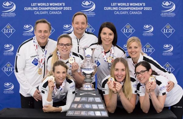 女子冰壶世锦赛瑞士队成功卫冕 六支队伍获得北京冬奥会门票(1)