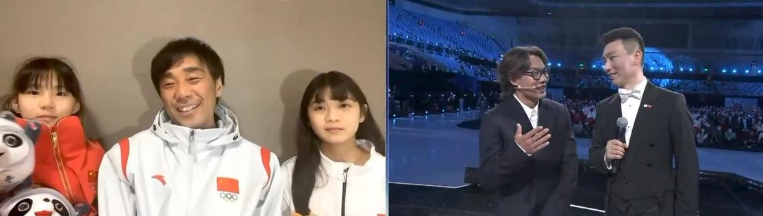 恩师携2个女儿连线苏翊鸣，中国18岁奥运冠军西装＋黑框眼镜帅爆(5)