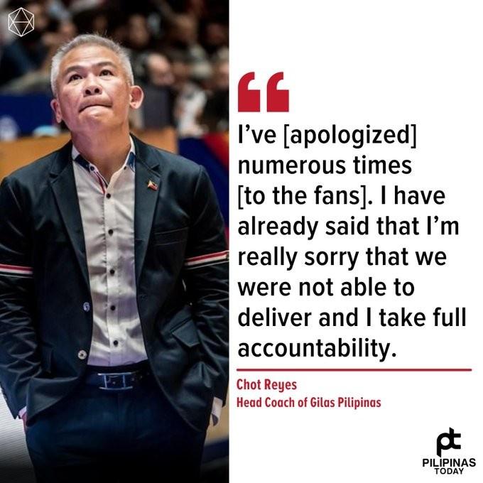 菲律宾主帅：我已向球迷道歉过很多次 很抱歉没能做到&我承担全责(1)