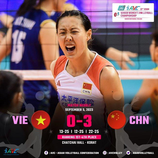 女排亚锦赛半决赛中国3-0胜越南 时隔8年重返决赛(1)