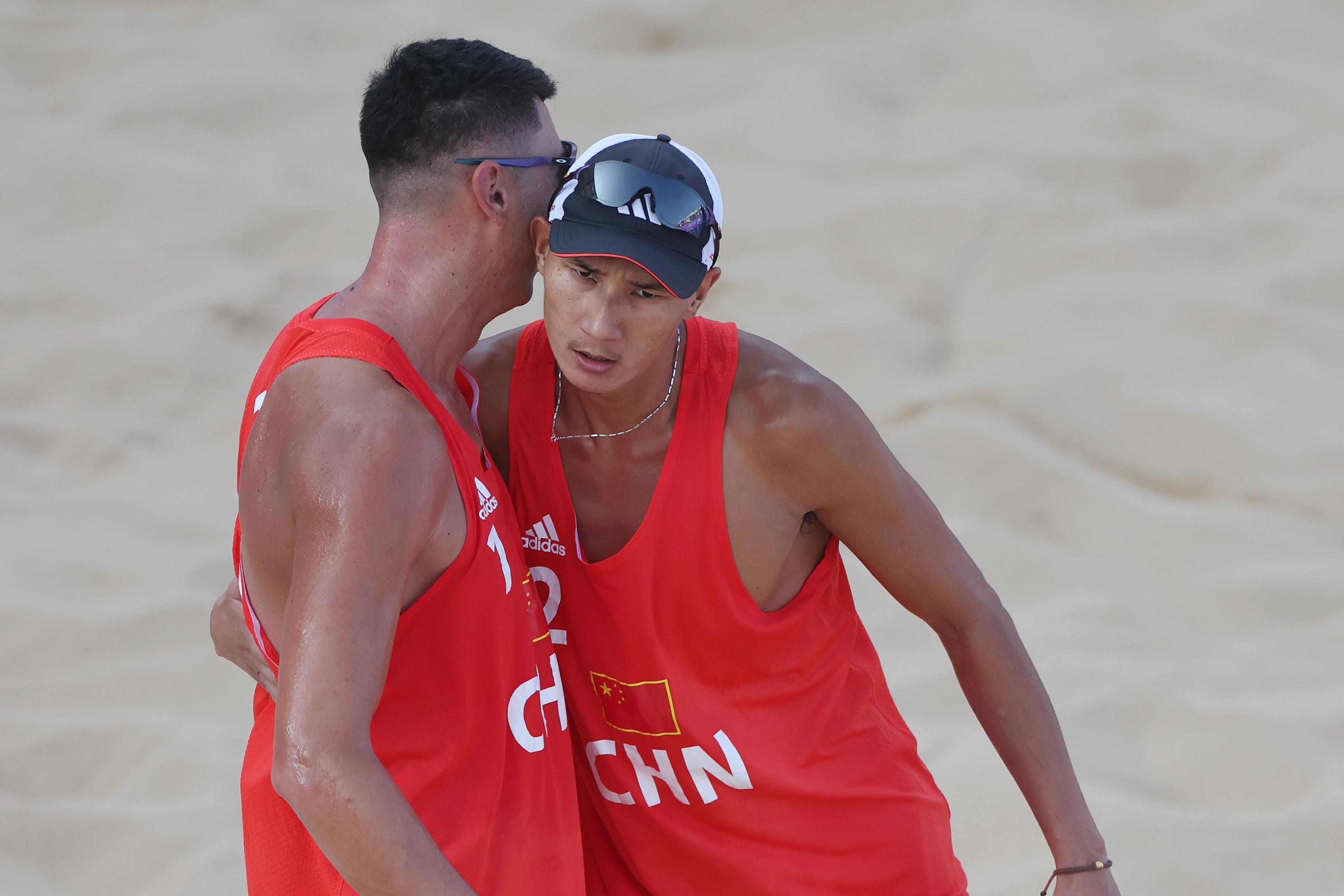 沙滩排球——男子金牌赛：中国组合获亚军(1)
