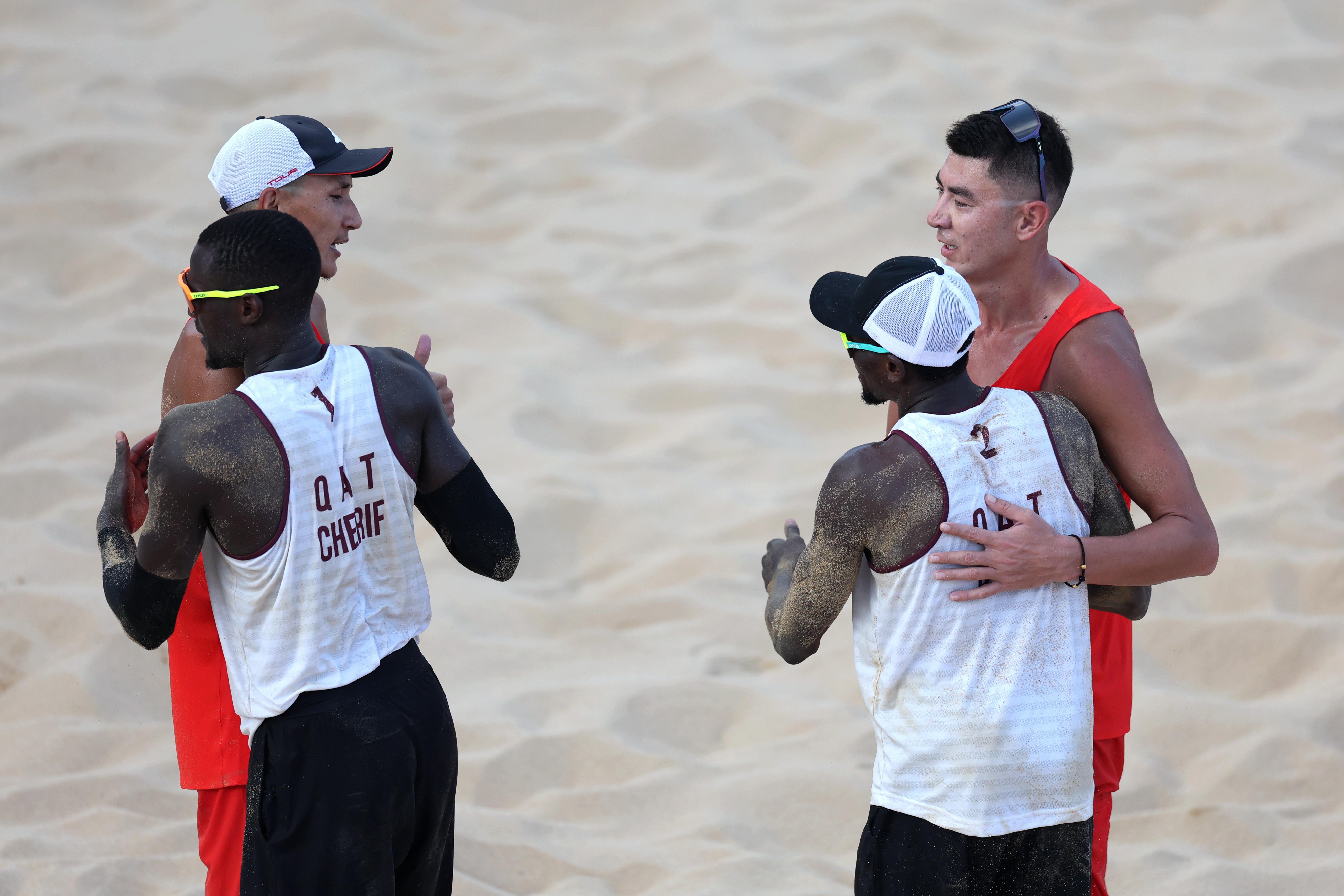 沙滩排球——男子金牌赛：中国组合获亚军(3)