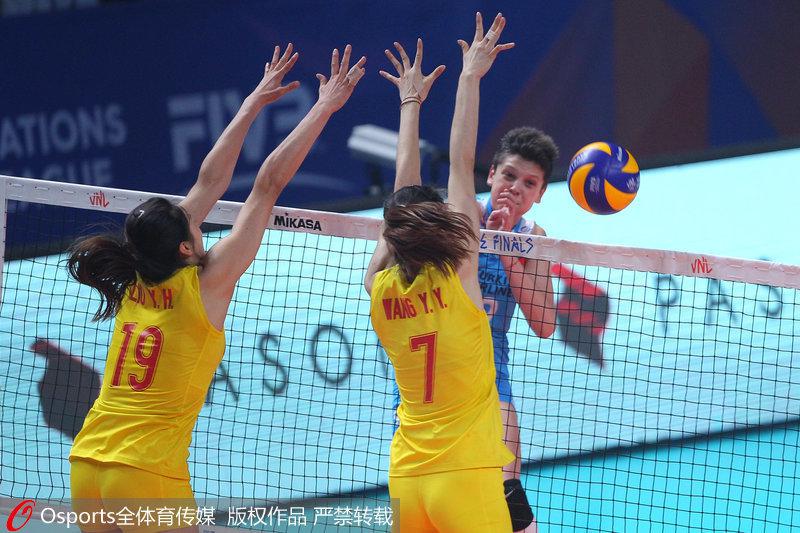 中超女排季军赛 中国女排3—1战胜土耳其(1)