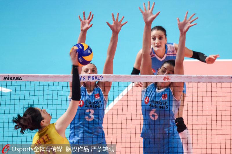 中超女排季军赛 中国女排3—1战胜土耳其(2)