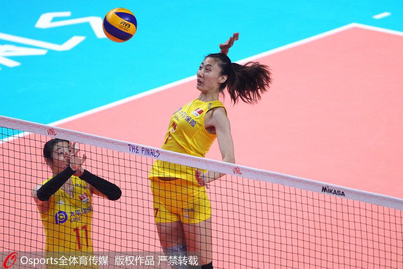 中超女排季军赛 中国女排3—1战胜土耳其(4)