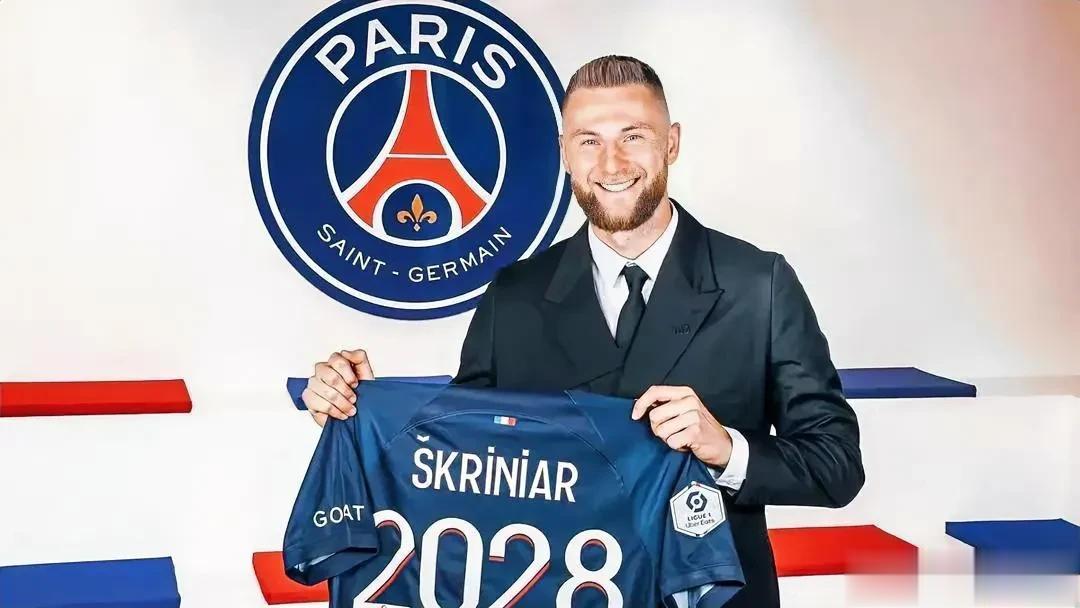 巴黎圣日耳曼官宣签下自由球员什克里尼亚尔，双方合同至2028年。
球员得到100(1)