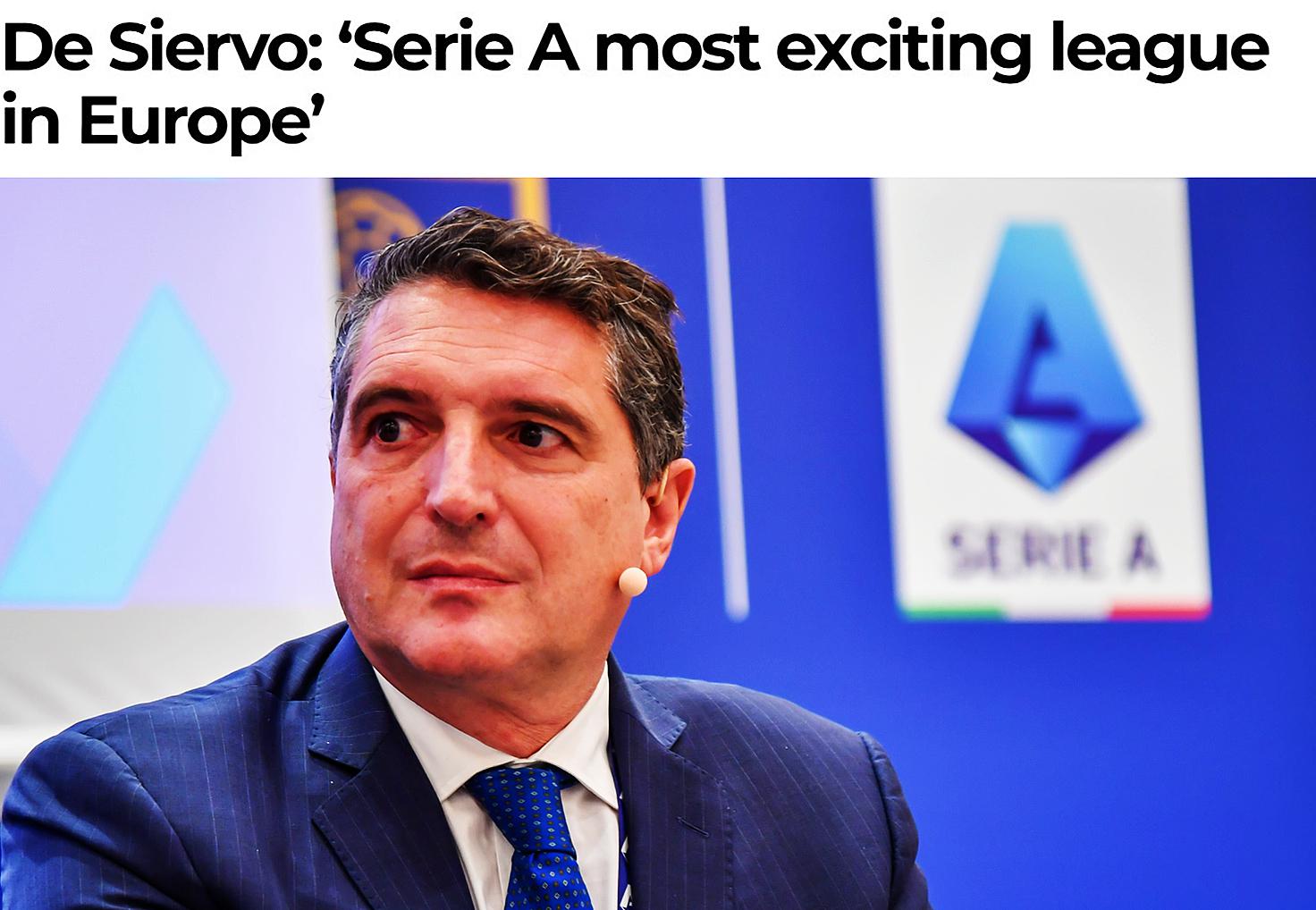意甲CEO：意甲是全欧洲最令人激动的联赛 裁判技术总是领先一步(1)
