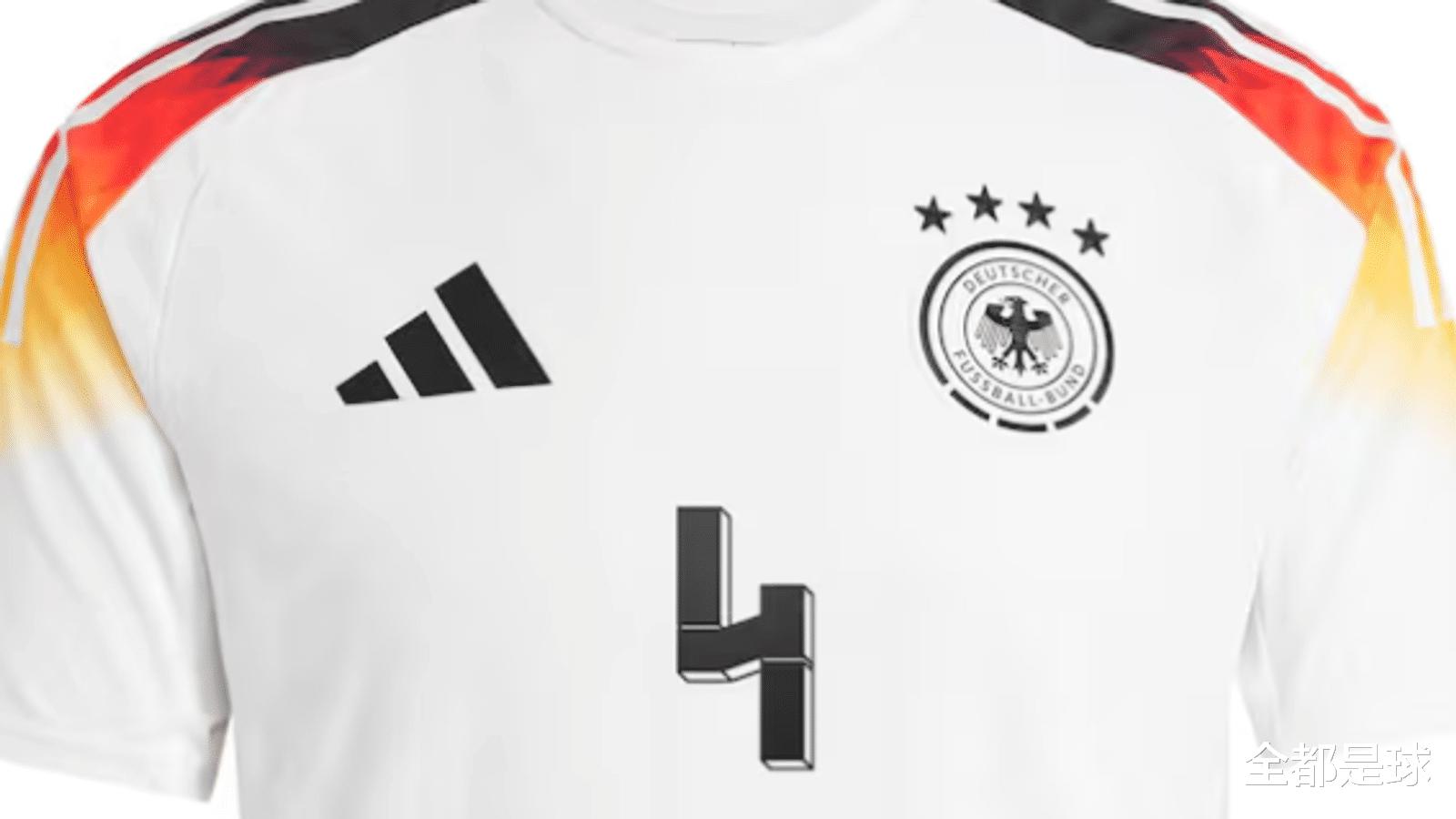 逆大天！由于德国足球国家队队服数字与纳粹“党卫军”标志相似，阿迪达斯宣布移除数字44(1)